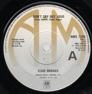 ELKIE BROOKS , DON'T CRY OUT LOUD / GOT TO BE A WINNER