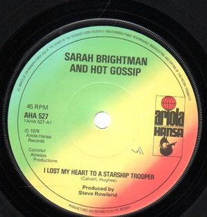 SARAH BRIGHTMAN AND HOT GOSSIP, I LOST MY HEART TO A STARSHIP TROOPER / DO DO DO 