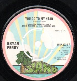 BRYAN FERRY , YOU GO TO MY HEAD / RE-MAKE/RE-MODEL