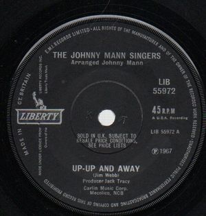 JOHNNY MANN SINGERS, UP-UP AND AWAY / JOEY IS THE NAME 