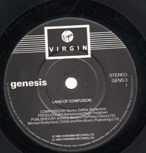 GENESIS , LAND OF CONFUSION / FEEDING THE FIRE 