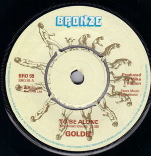 GOLDIE, TO BE ALONE / AS BEAUTIFUL AS YOU 