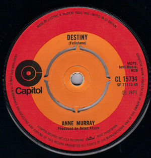 ANNE MURRAY , DESTINY / LET ME BE THE ONE
