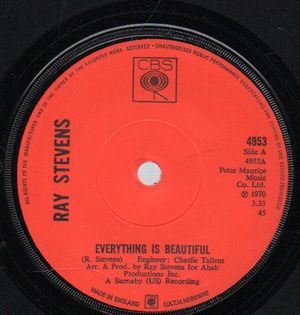 RAY STEVENS, EVERYTHING IS BEAUTIFUL / A BRIGHTER DAY