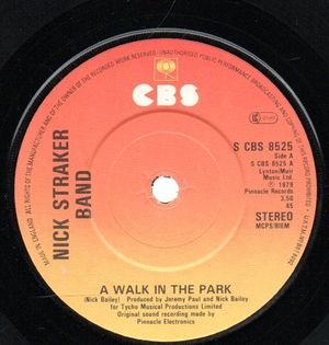 NICK STRAKER BAND, A WALK IN THE PARK / SOMETHING IN THE MUSIC