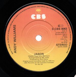ANDY WILLIAMS , JASON / IF YOU WERE A SINGER 