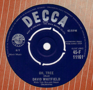 DAVID WHITFIELD, OH TREE / OUR LOVE WALTZ
