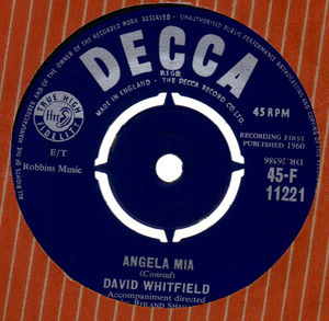 DAVID WHITFIELD, ANGELA MIA / A TEAR A KISS A SMILE