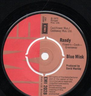 BLUE MINK, RANDY / JOHN BROWN DOWN 