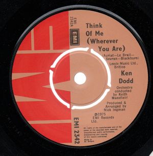 KEN DODD , THINK OF ME (WHEREVER YOU ARE) / TOGETHERNESS 