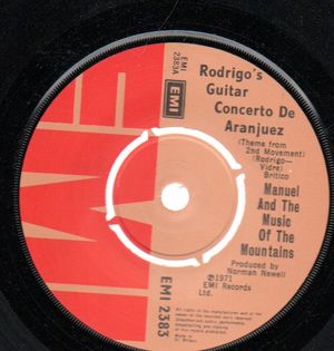 MANUEL and the MUSIC OF THE MOUNTAINS, RODRIGOS GUITAR CONCERTO DE ARANJUEZ / MIRAGE