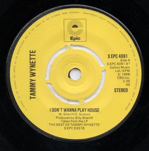 TAMMY WYNETTE / WITH TINA, I DON'T WANNA PLAY HOUSE / NO CHARGE