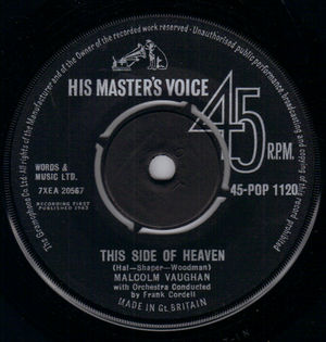MALCOLM VAUGHAN, THIS SIDE OF HEAVEN / THE LOVE OF A LIFETIME