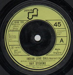 RAY STEVENS, INDIAN LOVE CALL / PIECE OF PARADISE 