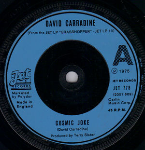 DAVID CARRADINE, COSMIC JOKE / CHICKEN SONG