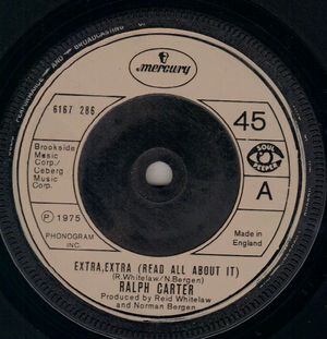 RALPH CARTER, EXTRA EXTRA (READ ALL ABOUT IT) / DISCO VERSION