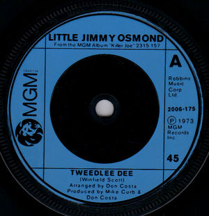 JIMMY OSMOND , TWEEDLEE DEE / MAMA 'D KNOW WHAT TO DO 