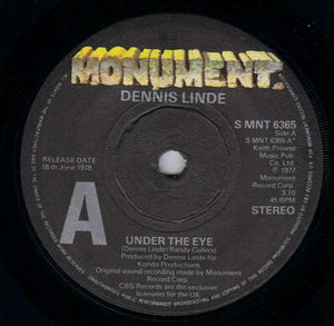 DENNIS LINDE , UNDER THE EYE / LOOKIN AT RUBY - PROMO 