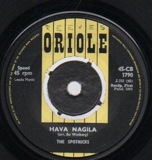SPOTNICKS, HAVA NAGILA / HIGHFLYIN SCOTSMAN 
