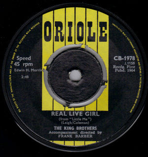KING BROTHERS, REAL LIVE GIRL / EVERY TIME IT RAINS 
