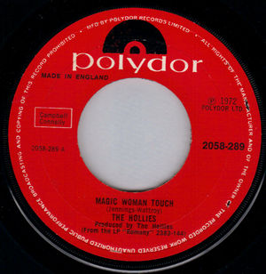HOLLIES, MAGIC WOMAN TOUCH / INDIAN GIRL 