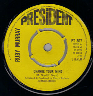 RUBY MURRAY, CHANGE YOUR MIND / ABSENCE MAKES THE HEART GROW FONDER