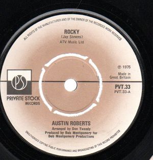 AUSTIN ROBERTS , ROCKY / YOU GOT THE POWER- push out centre 