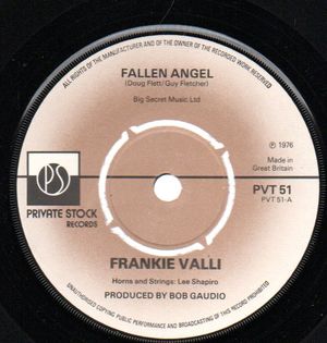 FRANKIE VALLI , FALLEN ANGEL / CARRIE (I WOULD MARRY YOU)