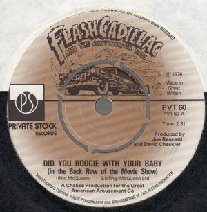 FLASH CADILLAC , DID YOU BOOGIE WITH YOUR BABY / MAYBE ITS ALL IN MY MIND