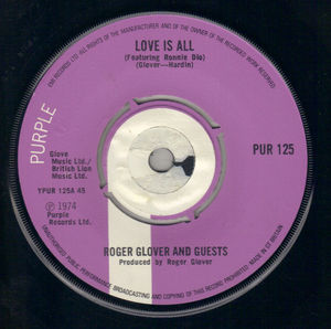 ROGER GLOVER, LOVE IS ALL / OLD BLIND MOLE/MAGICIAN MOTH