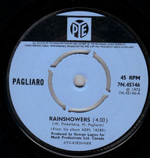 PAGLIARO, RAINSHOWERS / IT AINT THE WAY 