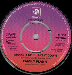 FAMILY PLANN, SHAKE IT UP SHAKE IT DOWN / IF THE MUSIC JUST MOVES YOUR FEET 