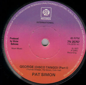 PAT SIMON, GEORGE (DISCO TANGO) PART 1 / PART 11