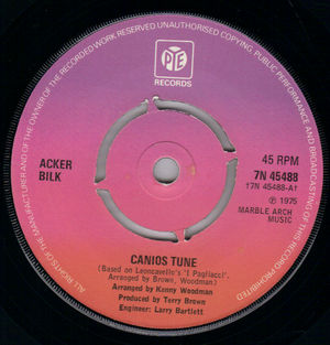 ACKER BILK , CANIOS TUNE / SOME OTHER TIME 