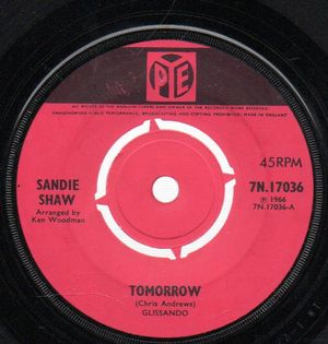 SANDIE SHAW, TOMORROW / HURTING YOU 