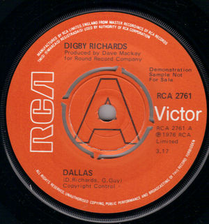 DIGBY RICHARDS, DALLAS / ONE MORE GOODBYE TO BABY - PROMO