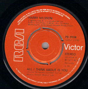 NILSSON , ALL I THINK ABOUT IS YOU / OLD BONES