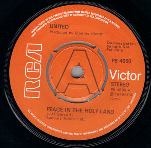 UNITED, PEACE IN THE HOLY LAND / MR SUPERMAN 