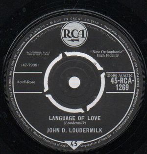 JOHN D LOUDERMILK , LANGUAGE OF LOVE / DARLING JANE 