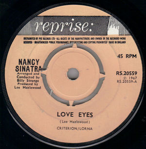 NANCY SINATRA  , LOVE EYES / COASTIN'
