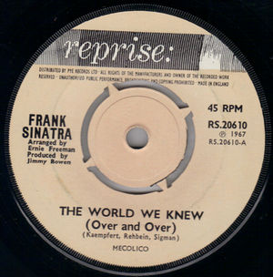 FRANK SINATRA , THE WORLD WE KNEW (OVER AND OVER) / YOU ARE THERE  