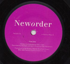 NEW ORDER, FINE TIME / DON'T DO IT 