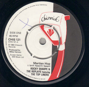 ROCKY SHARPE & THE REPLAYS, MARTIAN HOP / A FOOL IN LOVE WITH YOU (looks unplayed)