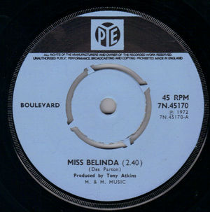 BOULEVARD , MISS BELINDA / WOULD YOU BELIEVE 