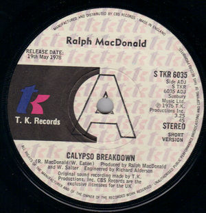 RALPH MACDONALD, CALYPSO BREAKDOWN / LONG VERSION - PROMO