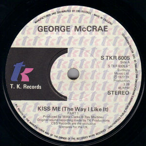 GEORGE McCRAE, KISS ME (THE WAY I LIKE IT) / PART 2