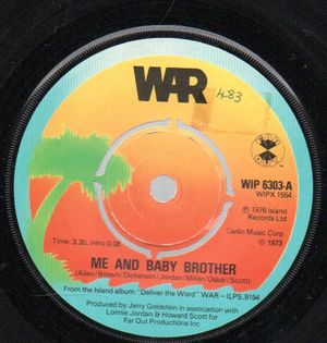 WAR, ME AND BABY BROTHER / IN YOUR EYES