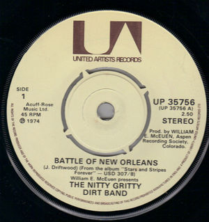 NITTY GRITTY DIRT BAND , BATTLE OF NEW ORLEANS / BUY FOR ME THE RAIN 