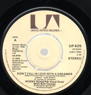 KENNY ROGERS, DON'T FALL IN LOVE WITH A DREAMER / INTRO-GOIN' HOME TO THE ROCK