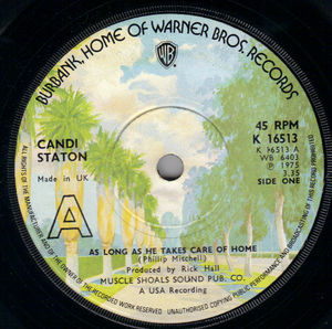 CANDI STATON , AS LONG AS HE TAKES CARE OF HOME / A LITTLE TASTE OF LOVE 